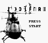 Choplifter II title screen for GameBoy